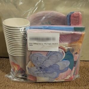 Unicorn Birthday Party/Baby Shower Supplies Set × 2